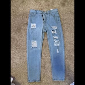 Light ripped jeans